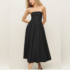 Reformation Astoria Dress Black - Size 6